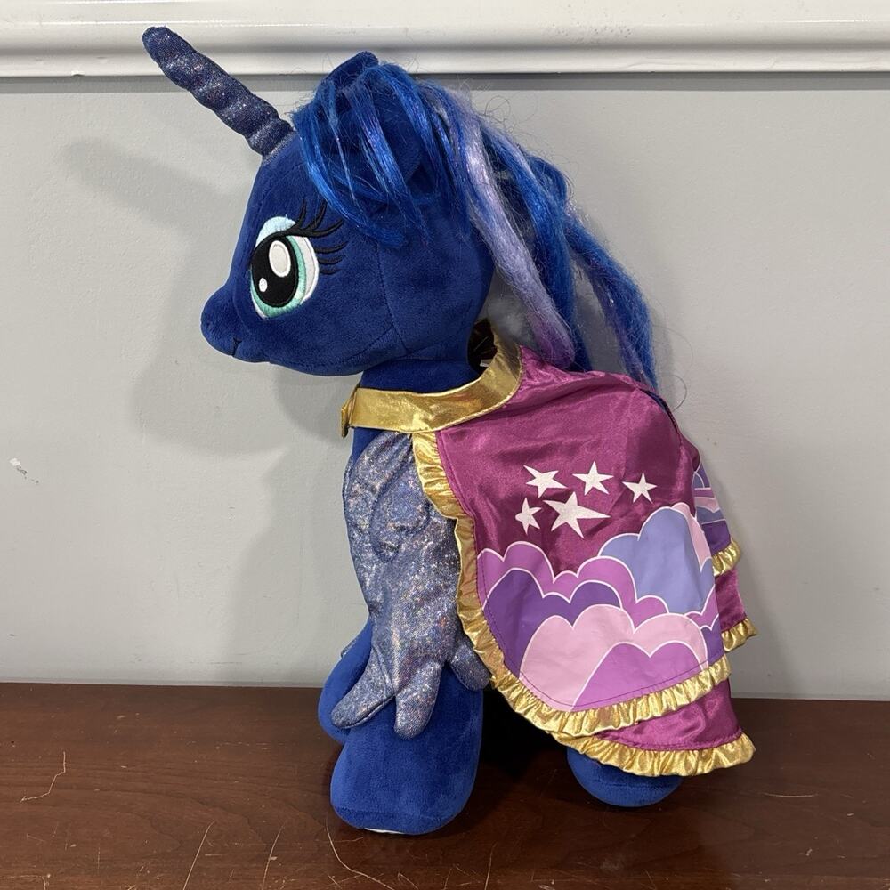 Rare Build A Bear My Little Pony MLP Princess Luna 16" Plush with cape